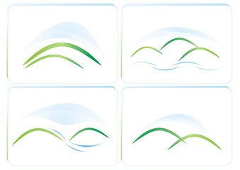 Tourism and nature vector logos