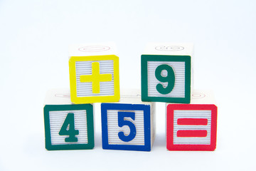 Math Blocks over white