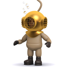 3d Deep sea diver