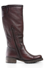 Brown leather boot