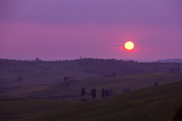 Sonnenaufgang Val d´Orcia