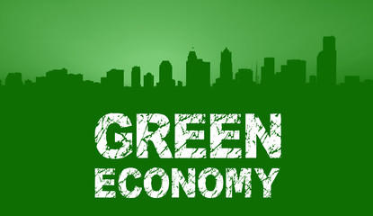 Green Economy City Skyline