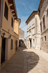 Fototapeta na wymiar Medieval old street in Croatian town