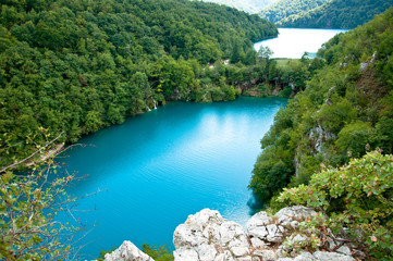 Overview of Plitvice Lakes Nature Reserve in Croatia