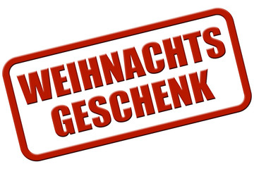 Stempel rot rel WEIHNACHTSGESCHENK
