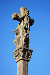 Fototapeta na wymiar ancient crucifixion of the christ in santiago de compostela, gal