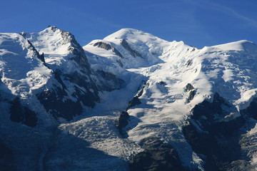 Le Mont Blanc (alt 4810 m) vu de Planpraz