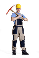 Minero listo para trabajar