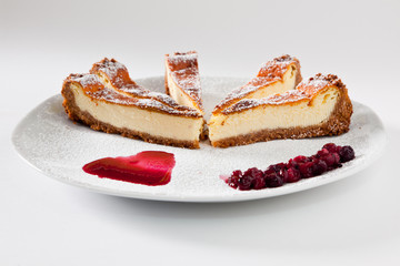 Cheesecake Slice with Soft Fruits