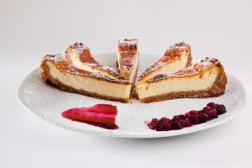 Cheesecake Slice with Soft Fruits