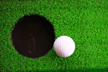 on green