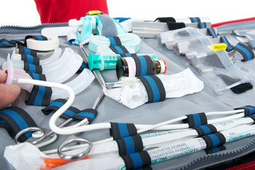 Innenleben Rettungsrucksack First Responder