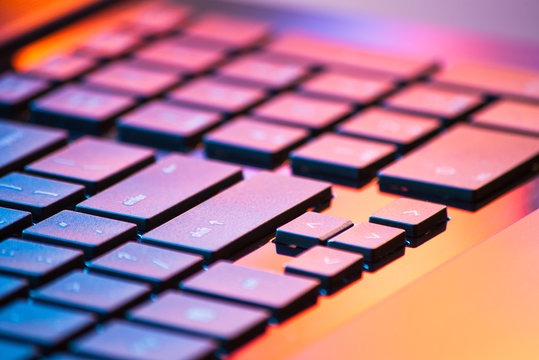 laptop keyboard detail