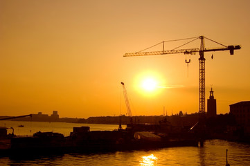 Fototapeta premium Industrial landscape.
