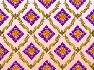 the thai lotus pattern