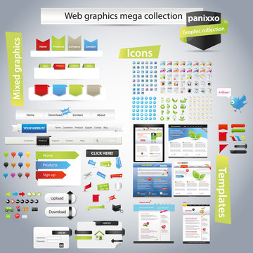 Web graphics mega collection - Panixxo series
