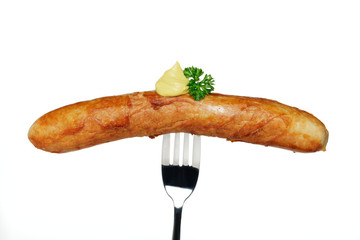 Bratwurst mit Senf
