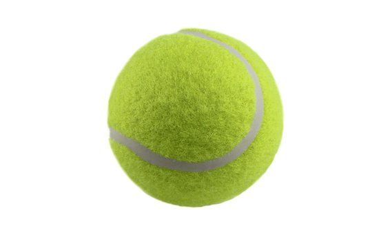 Tennis ball isolated on white background