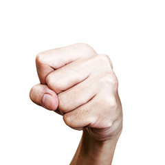 Punch fist isolated