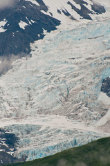 Closeup of glacier texture