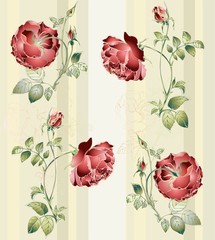 Seamless background.Illustration rose.