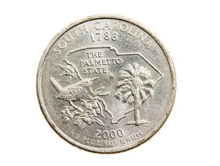 American coin (isolated)