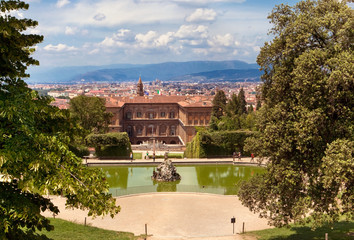 Boboli Gardens and palazzo Pitti