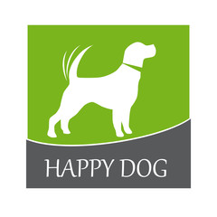 Logo happy dog # Vector