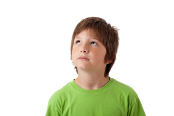Portrait of happy kids over isolated background