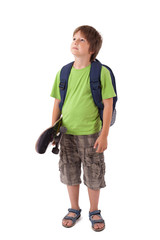 Portrait of happy kids over isolated background