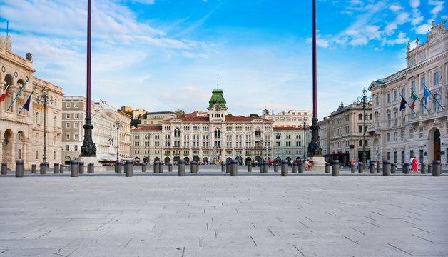 City centre of Triest, Italy.