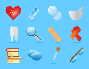 Icons for medicine