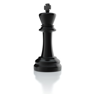 Schachspiel - schwarzer König