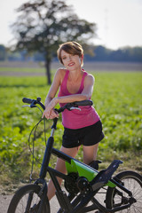 sportliche Frau mit Streetstepper