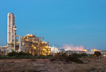Fototapeta premium Refinery plant area