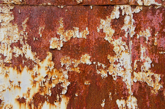 cracked and rusted background