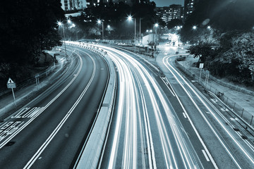 Fototapeta premium Modern urban landscape at night