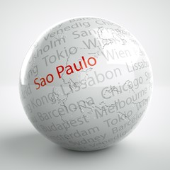 Weltkugel Sao Paolo