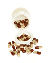 bottle with pills