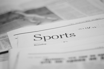 newspaper, sports page