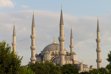 Fototapeta na wymiar Sultanahmet Blue Mosque