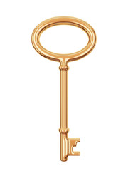 Antique golden key.