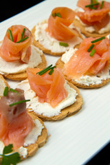 Canape with Salmon