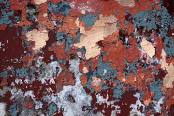 The texture of the old house