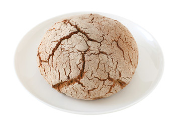 bread on a plate