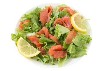 salad with salmon