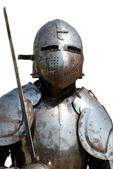 Obraz premium Isolated.Medieval Knight.