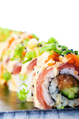 Spicy Tuna Roll at a sushi restaurant