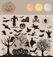 Collection on a holiday theme halloween