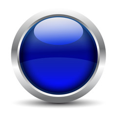 Glanz Button dunkelblau